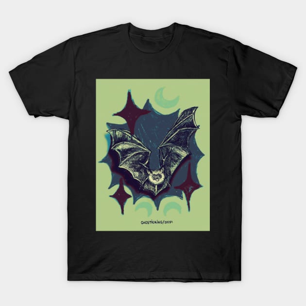 batsy batsy | mint sky version T-Shirt by ghostieking